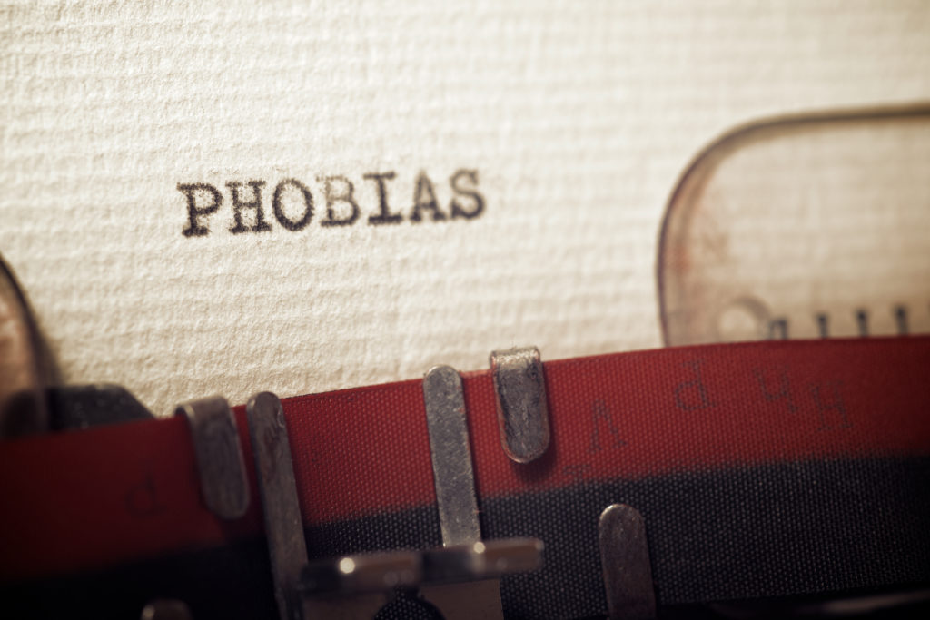 An image of a type written word of Phobias for our FAQ on the 5 Strange Phobias You Never Knew Existed