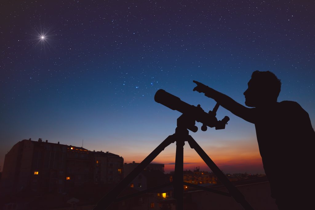 An image of an astronomer for our article on the Top 20 Degrees for Intellectuals